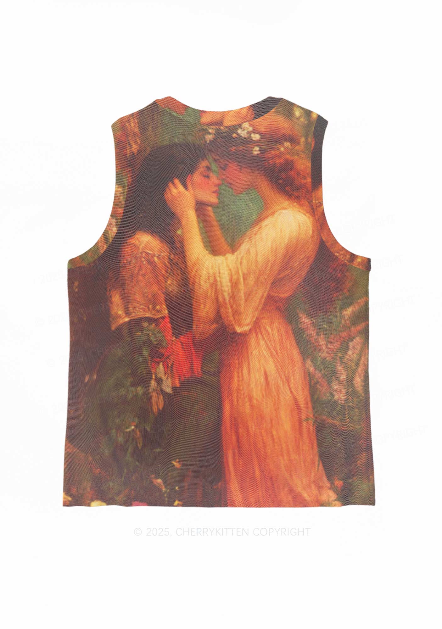 The Lesbians Pride Y2K Mesh Muscle Tank Cherrykitten