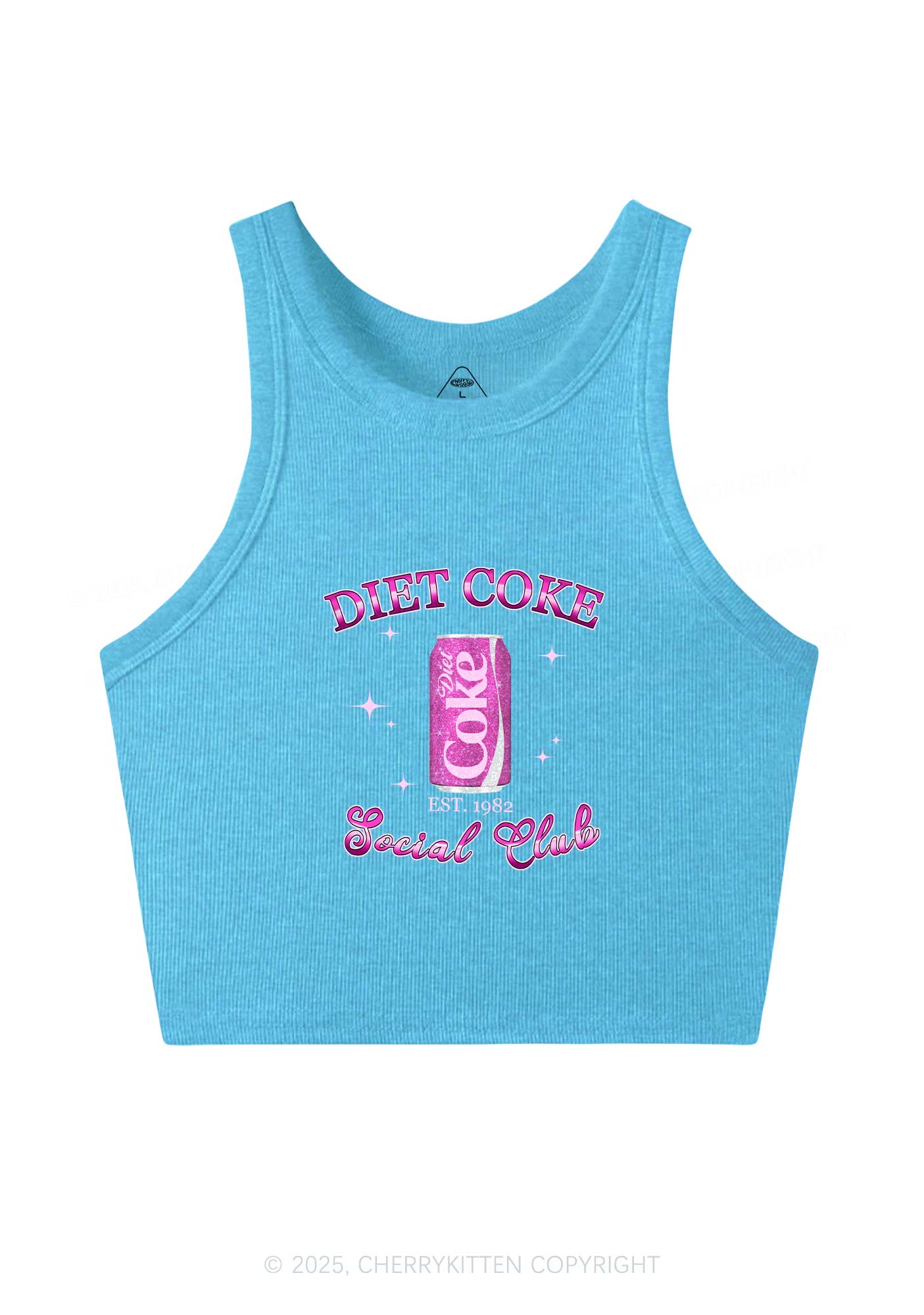 Diet Coke Social Club Y2K Crop Tank Top Cherrykitten