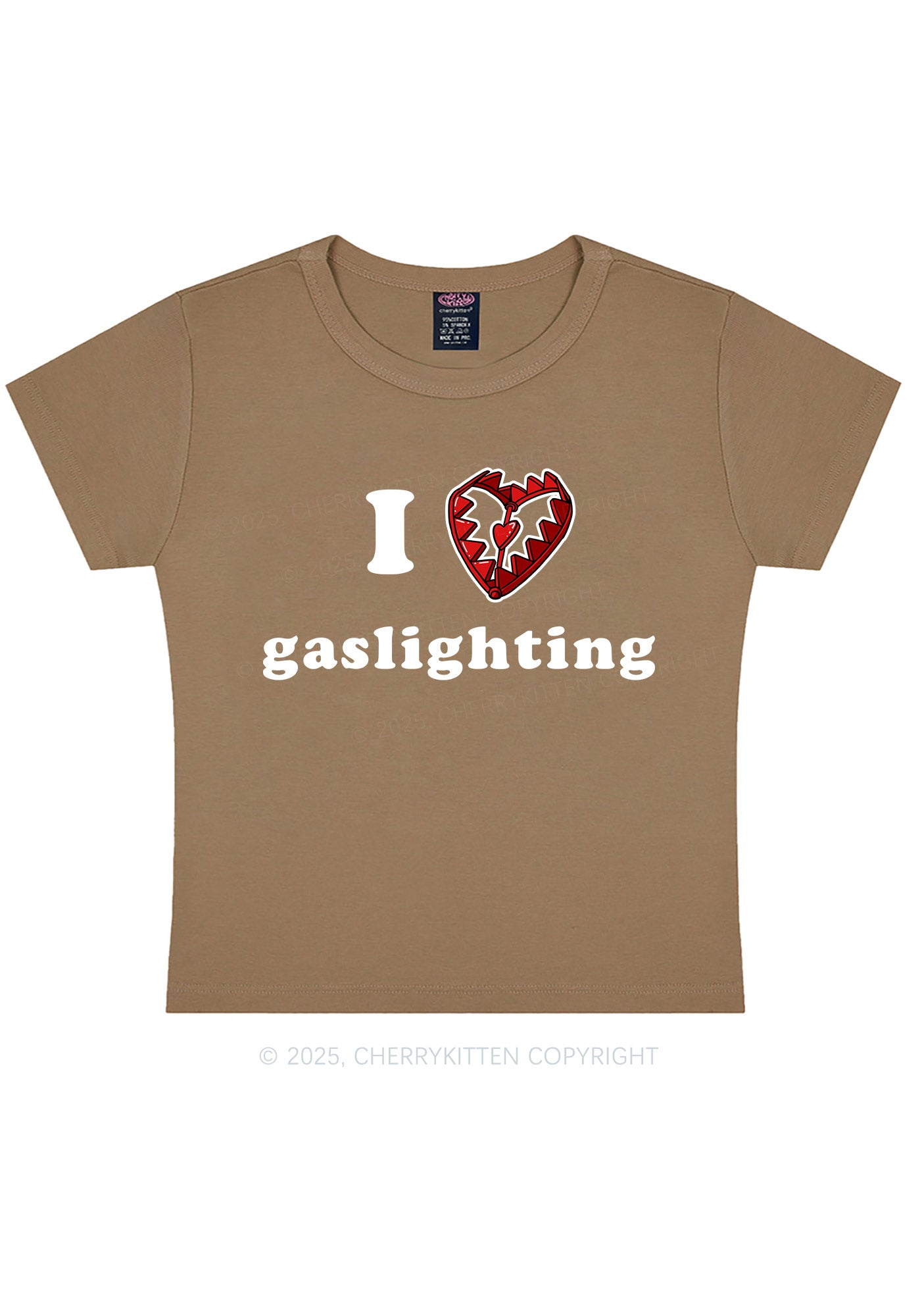 Love Gaslighting Y2K Baby Tee Cherrykitten