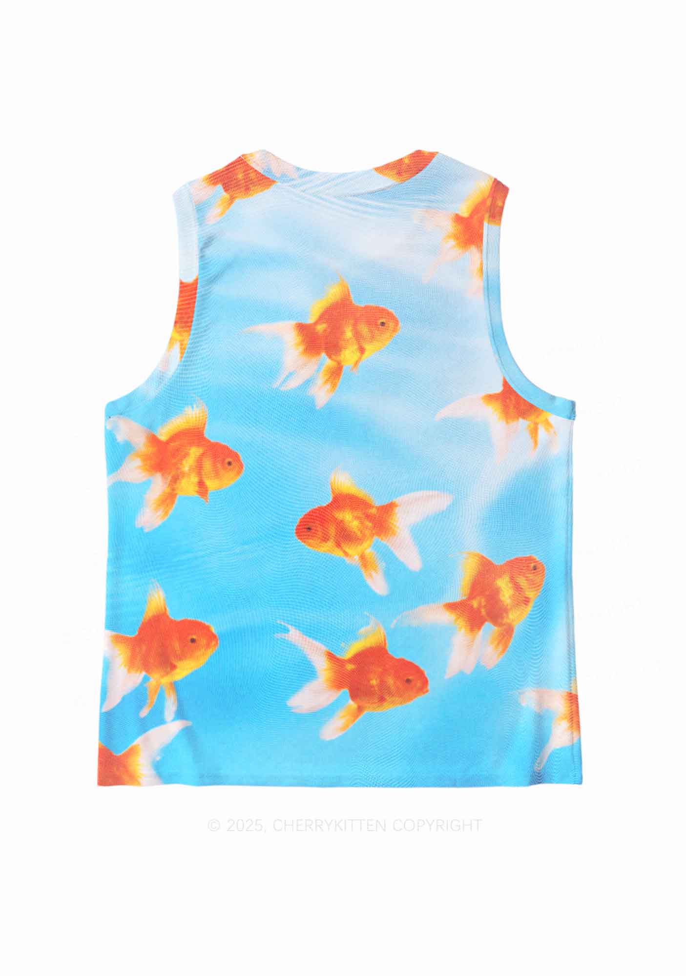Goldfish Y2K Mesh Muscle Tank Cherrykitten