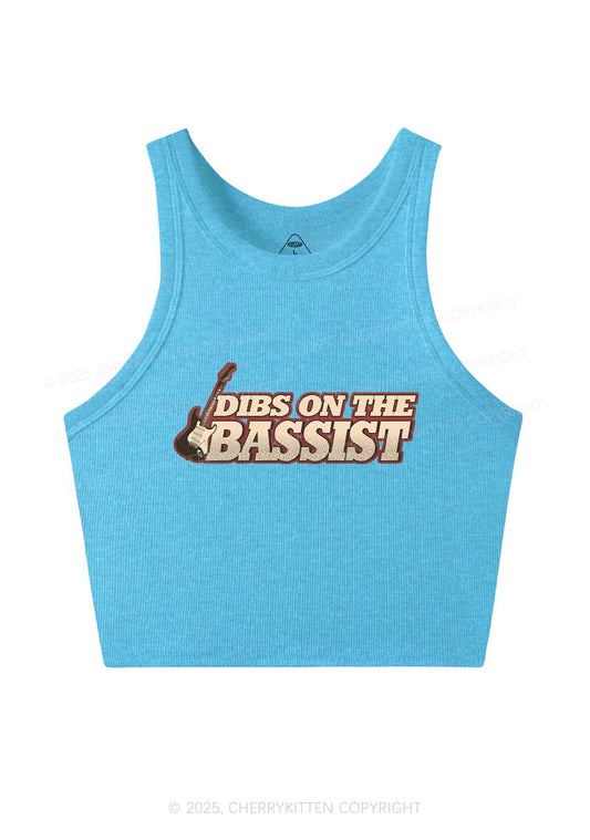 Dibs On The Bassist Y2K Crop Tank Top Cherrykitten