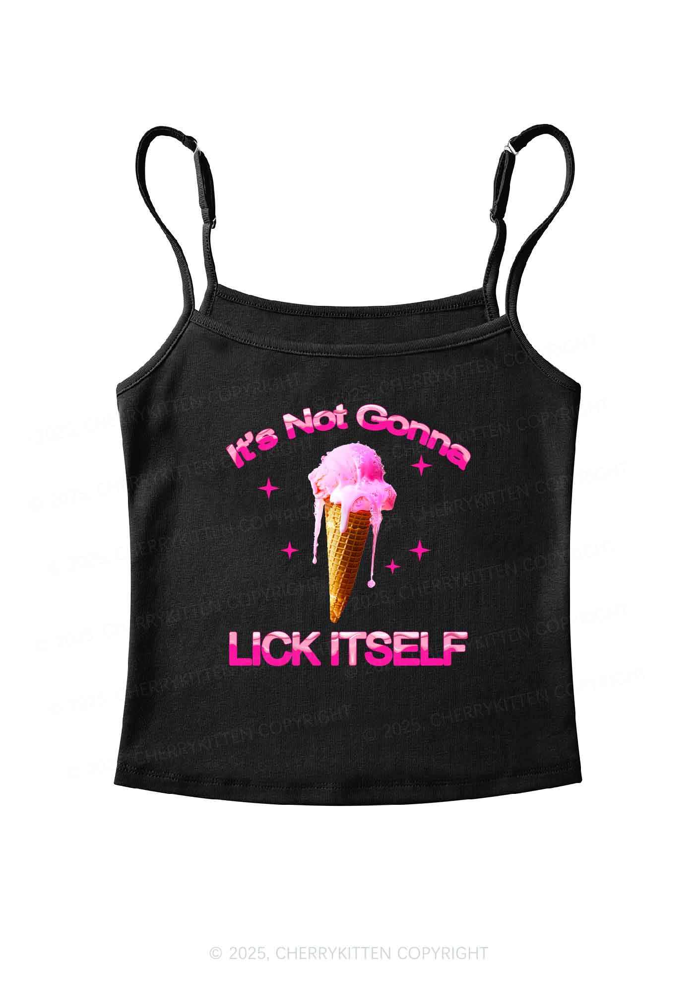 Ice Cream Lick Itself Y2K Spaghetti Strap Cami Cherrykitten