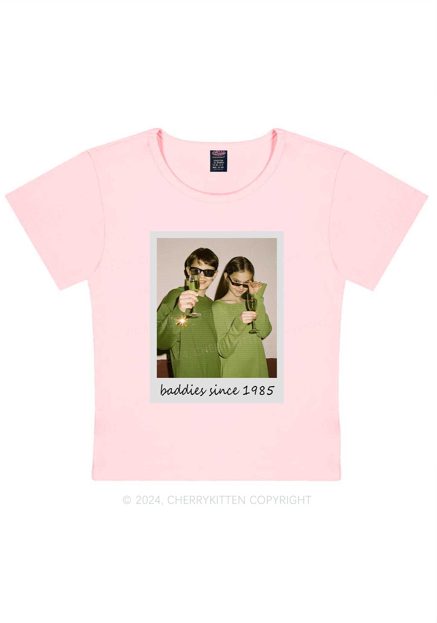 Baddies Since Y2K Valentine's Day Baby Tee Cherrykitten