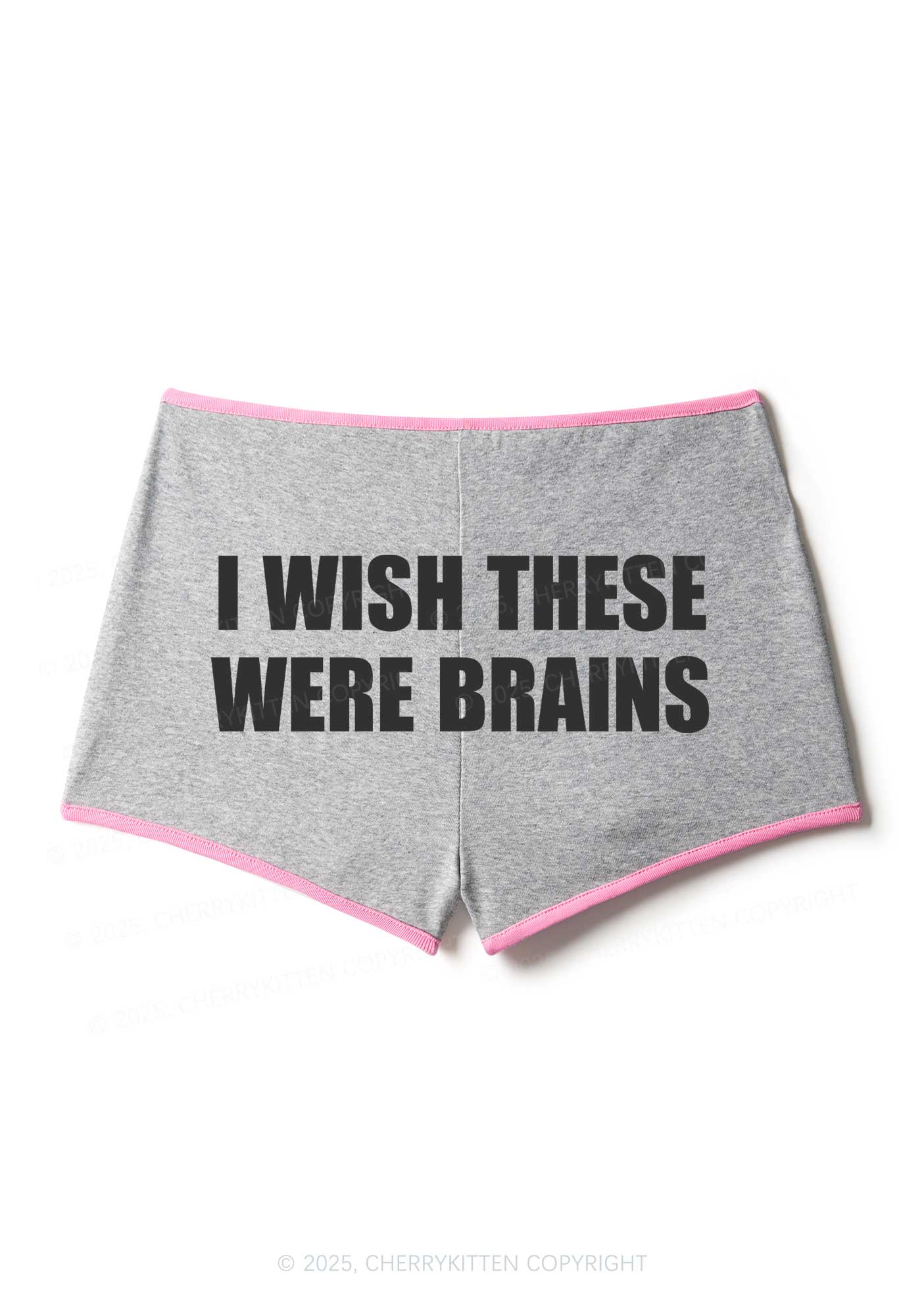 Wish These Were Brains Y2K Booty Shorts Cherrykitten