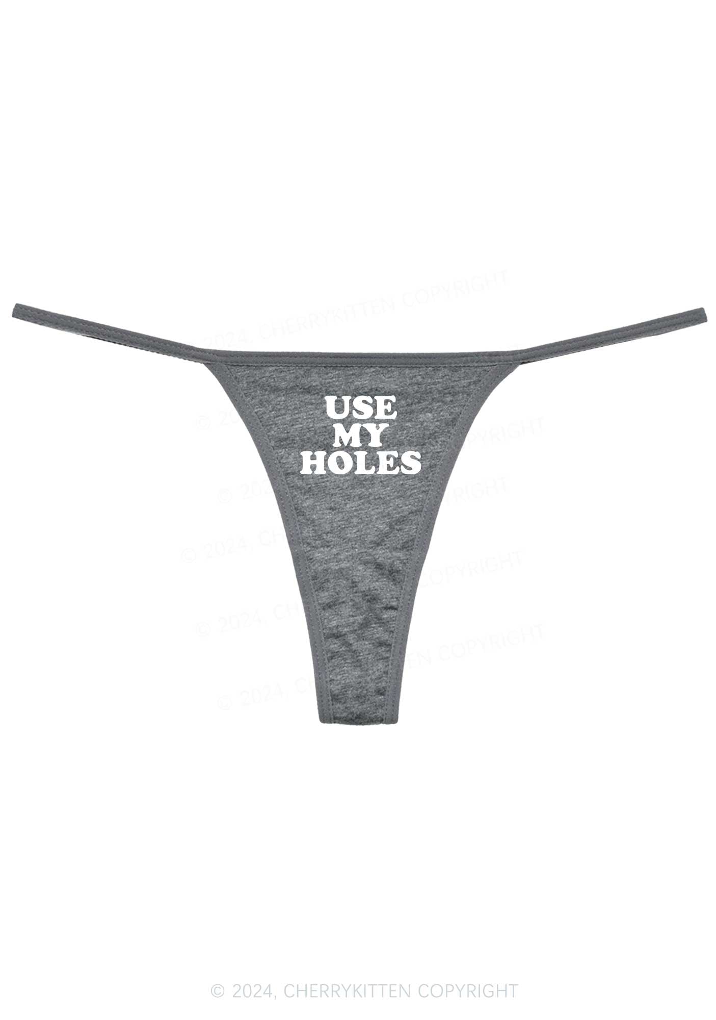 Use My Holes Y2K Flat String Thong Cherrykitten