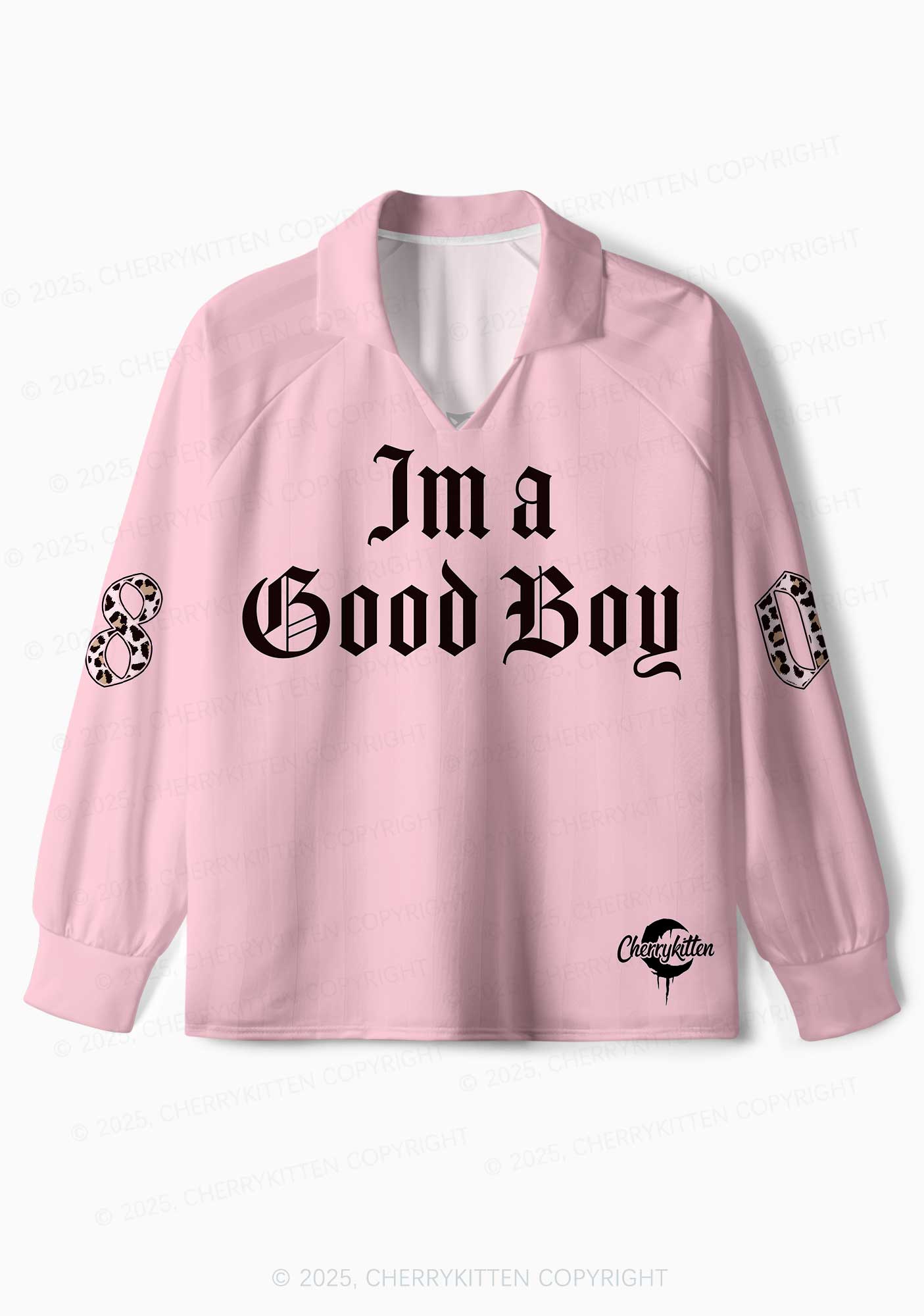 Custom I Am A Good Boy Y2K Long Sleeve Sport Jersey Shirts Cherrykitten