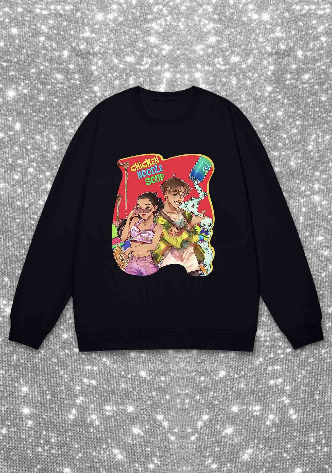 Chicken Noodle Soup Kpop Y2K Sweatshirt Cherrykitten