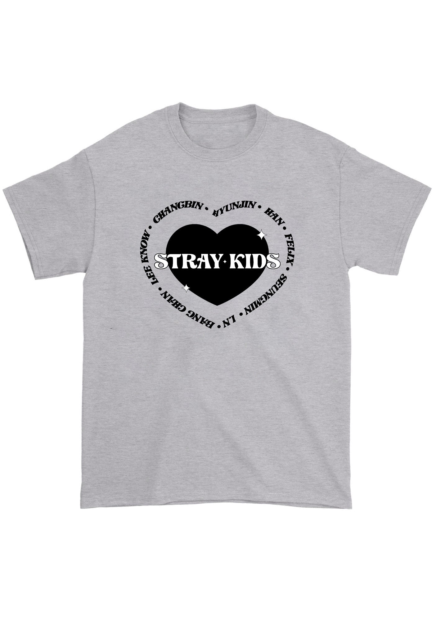 Skz Member List Heart Skz Kpop Chunky Shirt