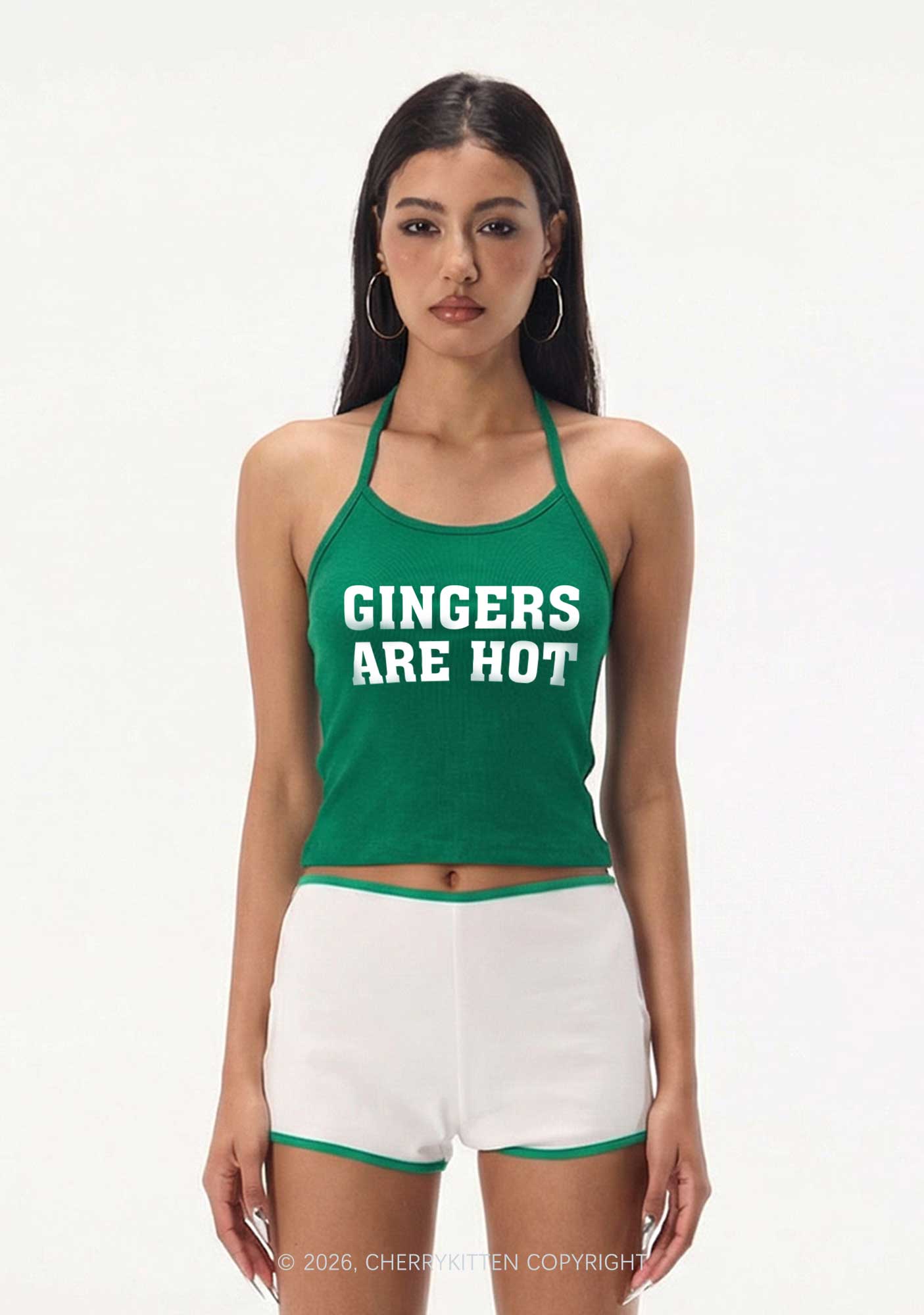 Gingers Are Hot St Patricks Y2K Halter Neck Cami Cherrykitten
