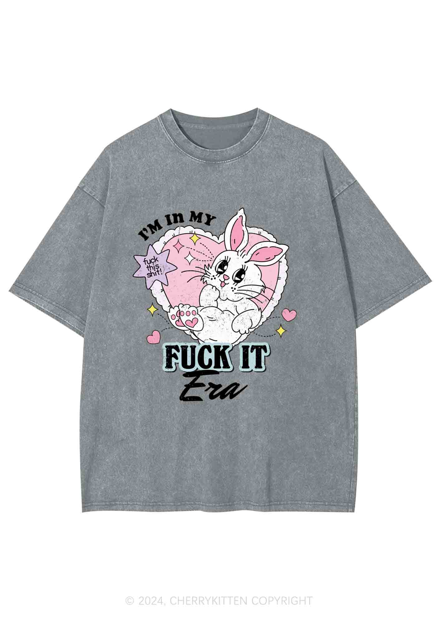 I'm In My F Era Y2K Washed Tee Cherrykitten