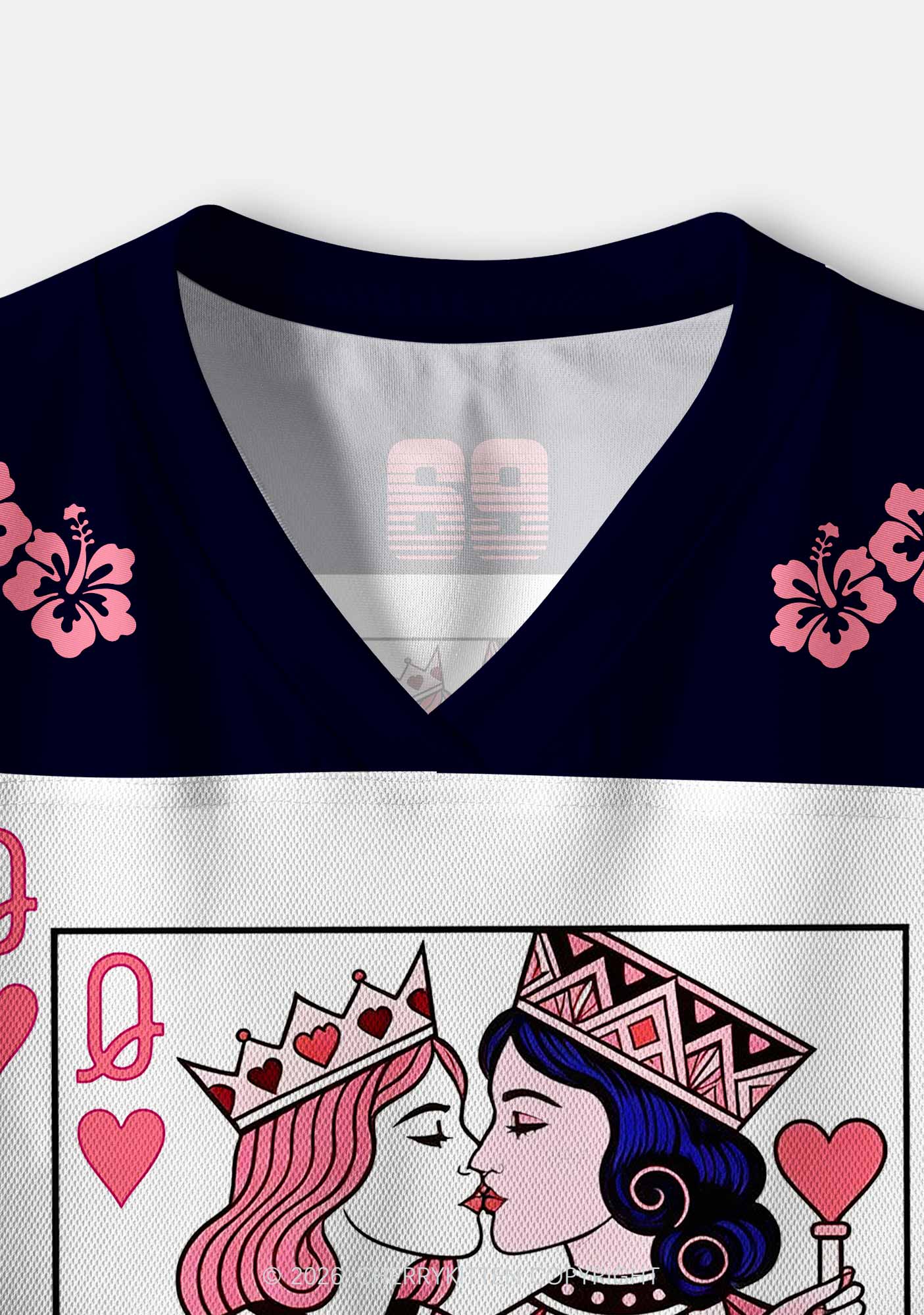 Queens Kissing Pride Y2K Crop Sport Jersey Shirts Cherrykitten
