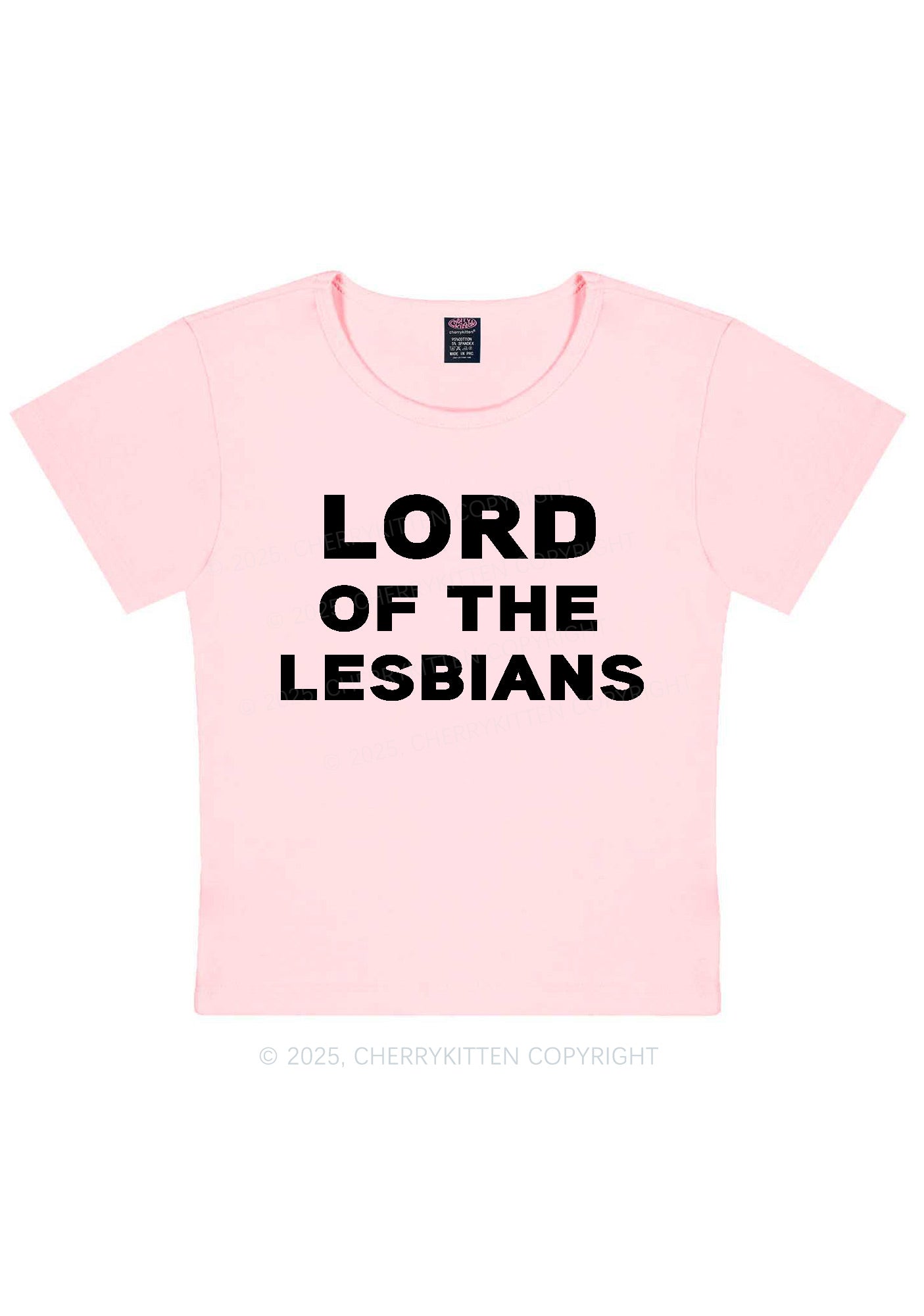 Lord Of The Lesbians Y2K Baby Tee Cherrykitten
