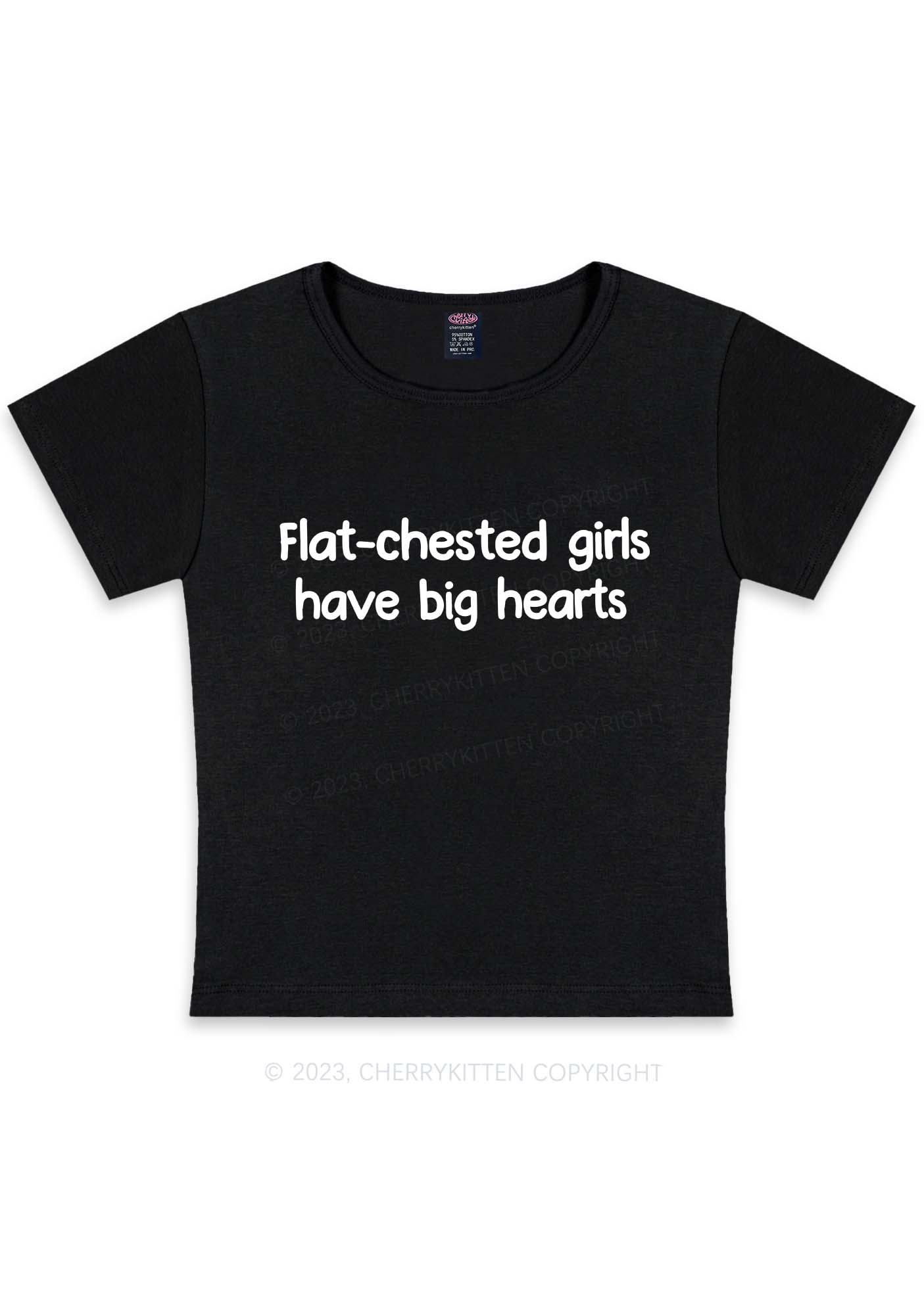 Curvy Flat Chested Girls Y2K Baby Tee Cherrykitten