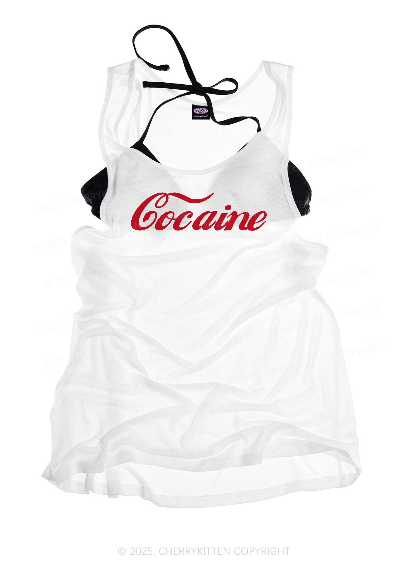 Special Cola Y2K Sheer Boyfriend Tank Cherrykitten