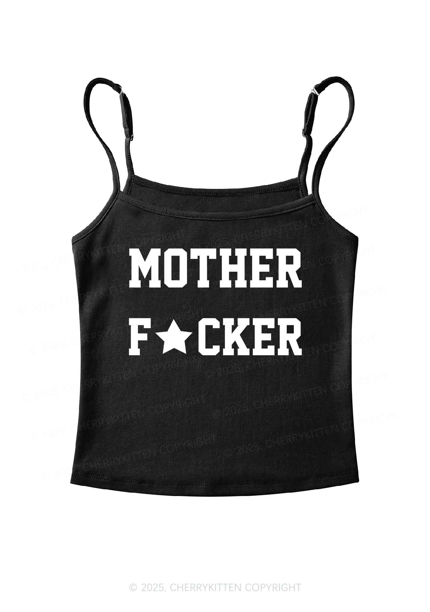 Motherfxcker Y2K Spaghetti Strap Cami Cherrykitten