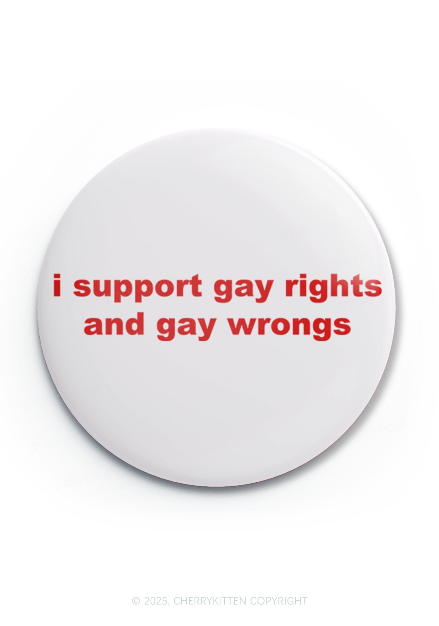 Support Gay Rights Pride 1Pc Y2K Pin Badge Cherrykitten