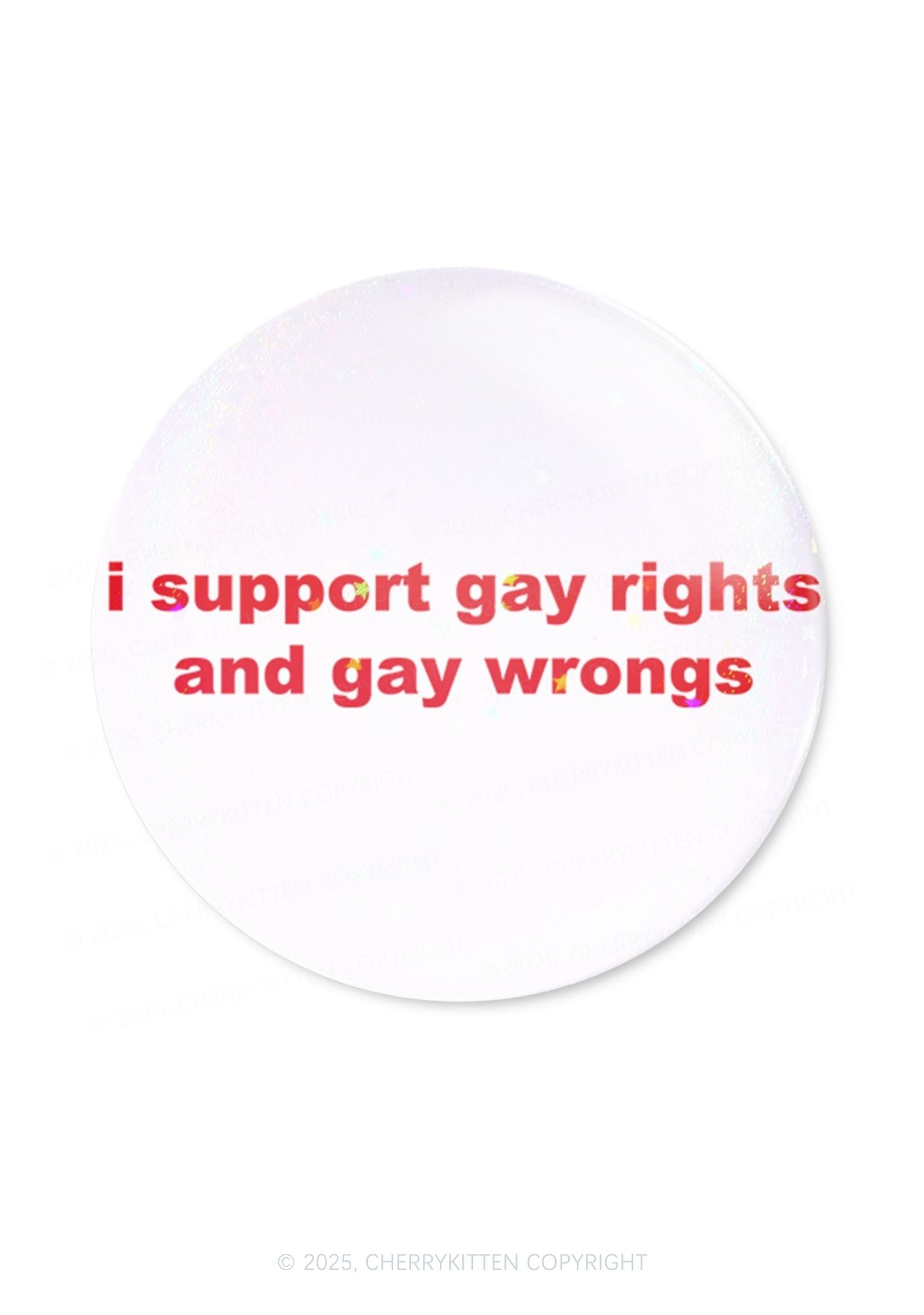 Support Gay Rights Pride 1Pc Y2K Pin Badge Cherrykitten