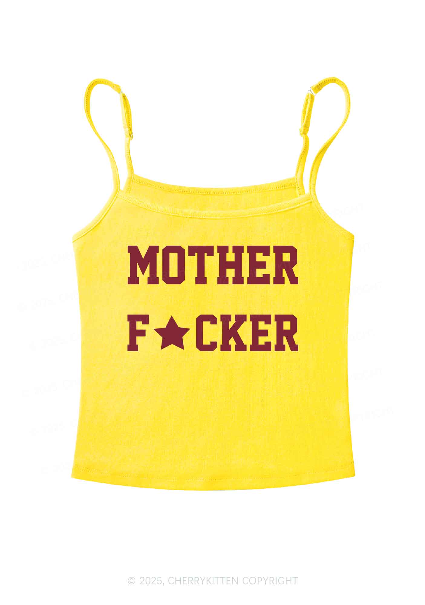 Motherfxcker Y2K Spaghetti Strap Cami Cherrykitten