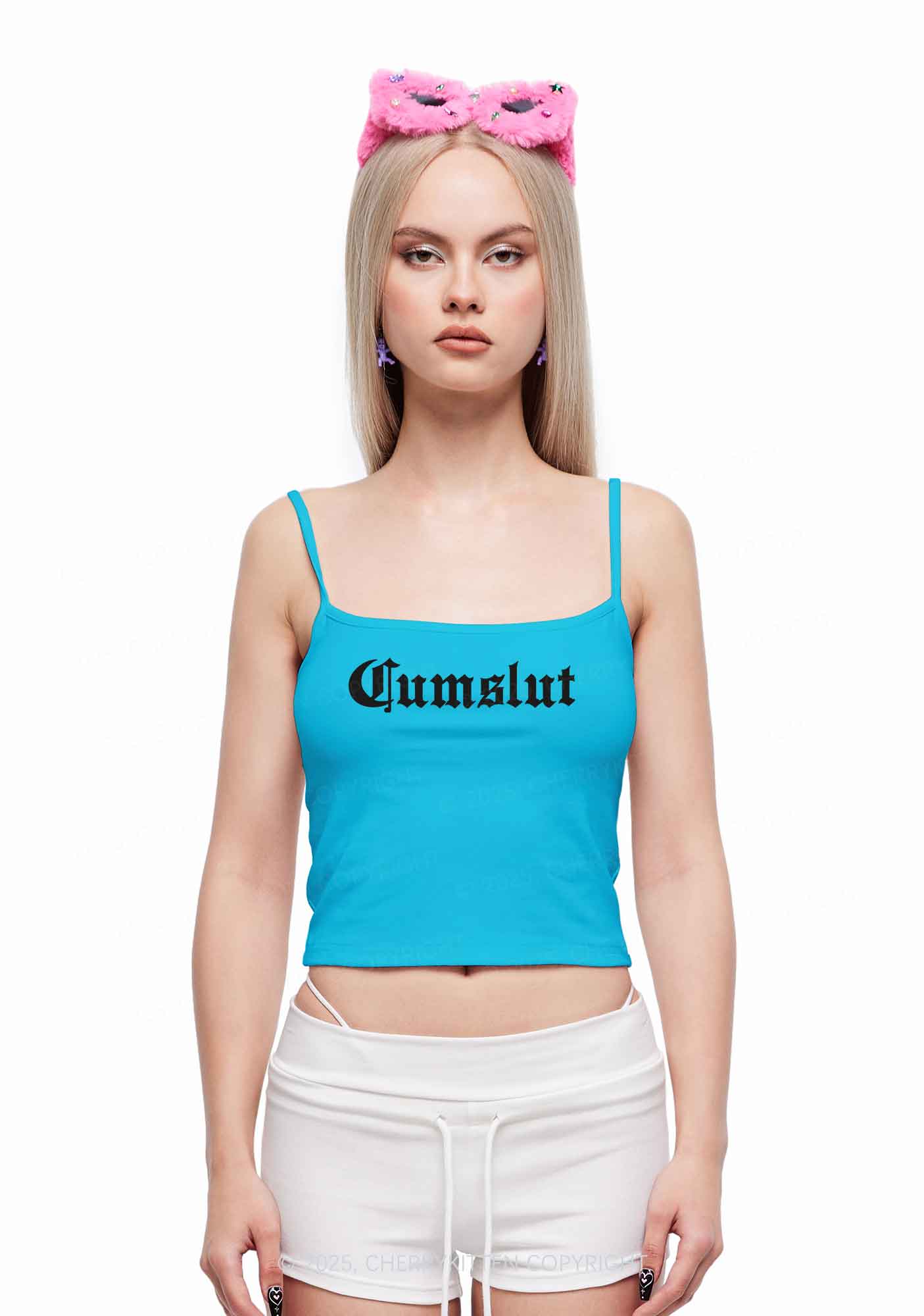 Cxmslxt Y2K Spaghetti Strap Cami Cherrykitten