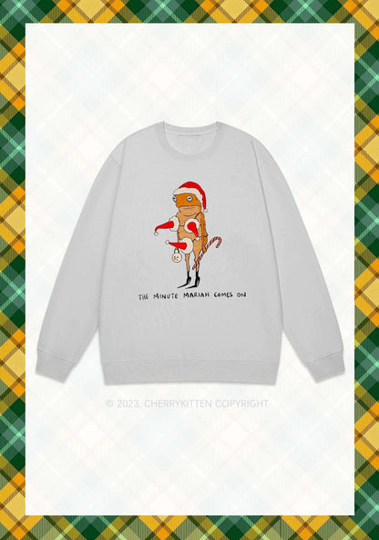 The Minute Mariah Comes On Christmas Y2K Sweatshirt Cherrykitten
