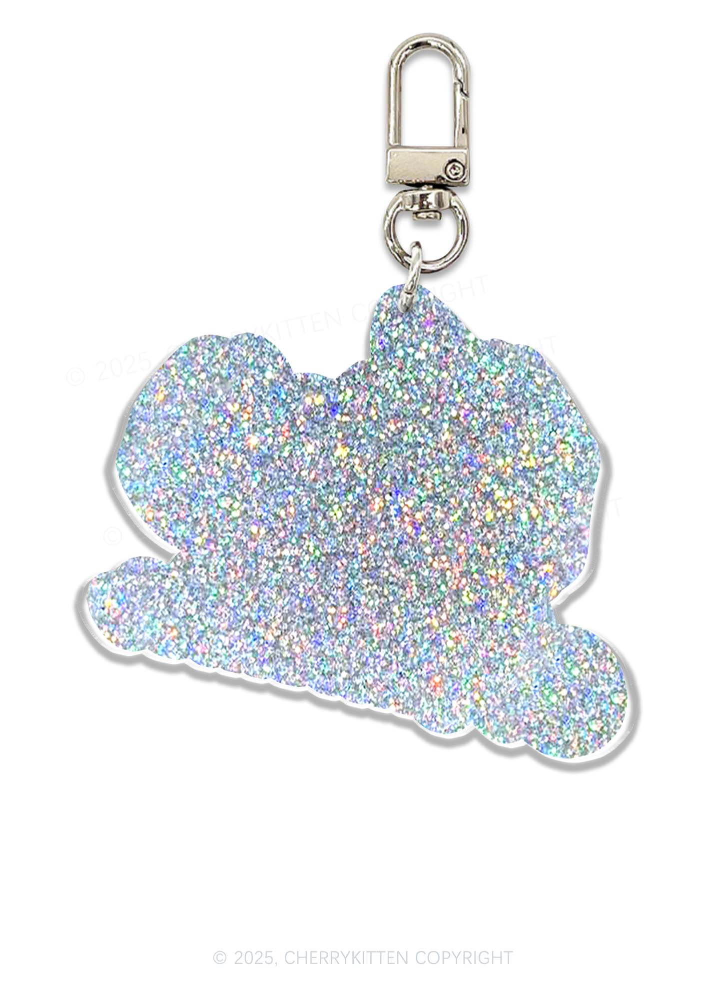 Maneater Mouth 1Pc Y2K Glitter Keychain Cherrykitten