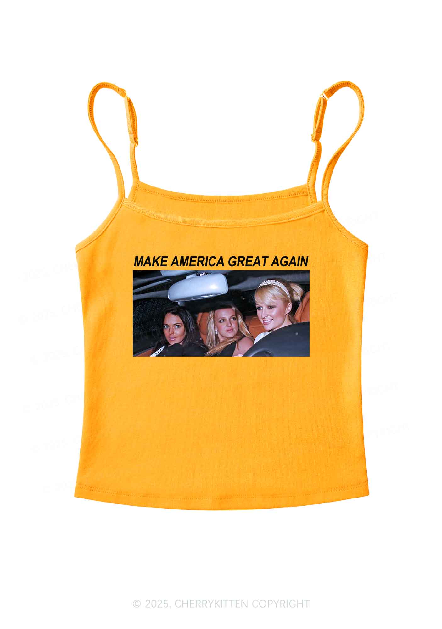 Make America Great Again Y2K Spaghetti Strap Cami Cherrykitten