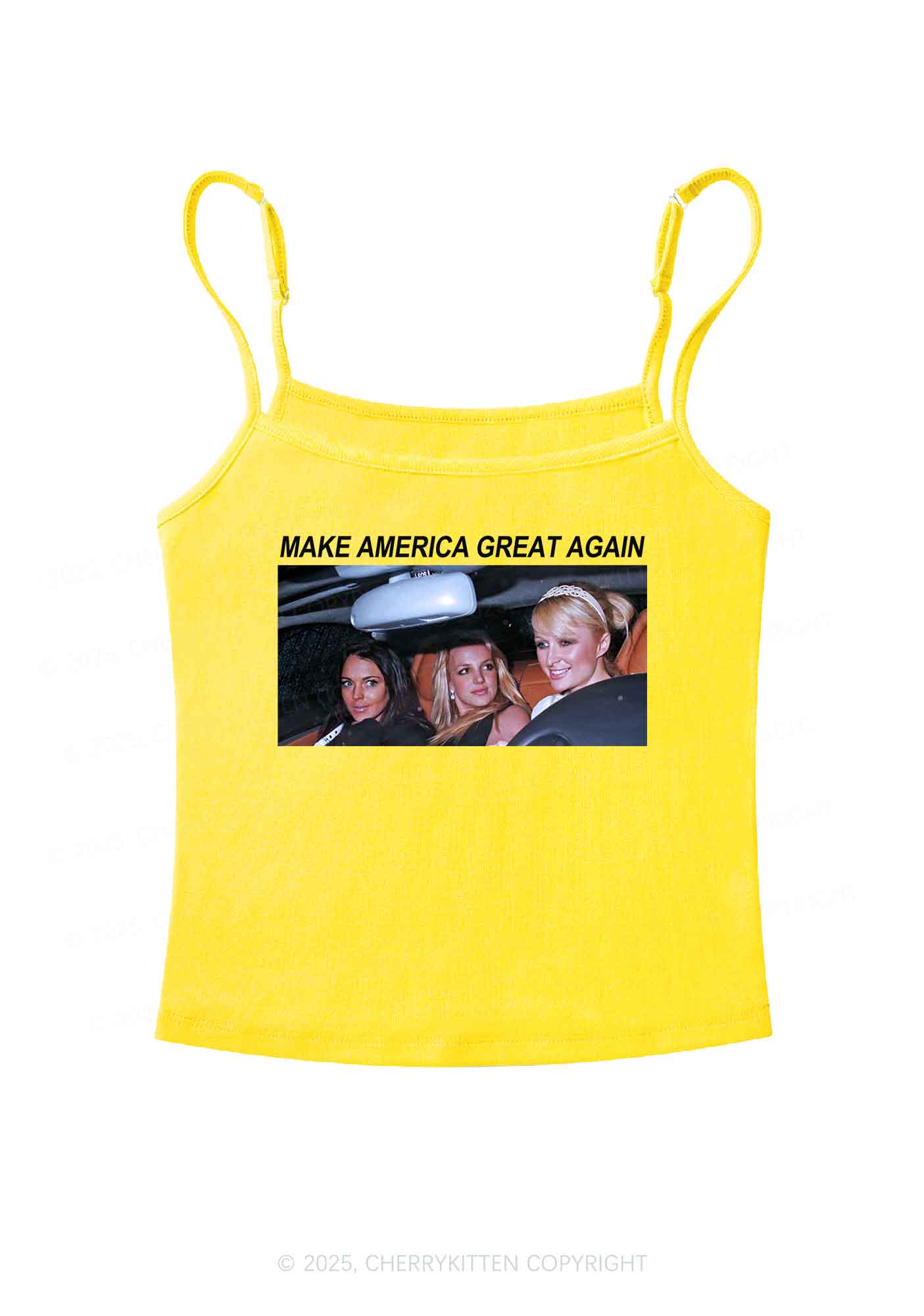 Make America Great Again Y2K Spaghetti Strap Cami Cherrykitten