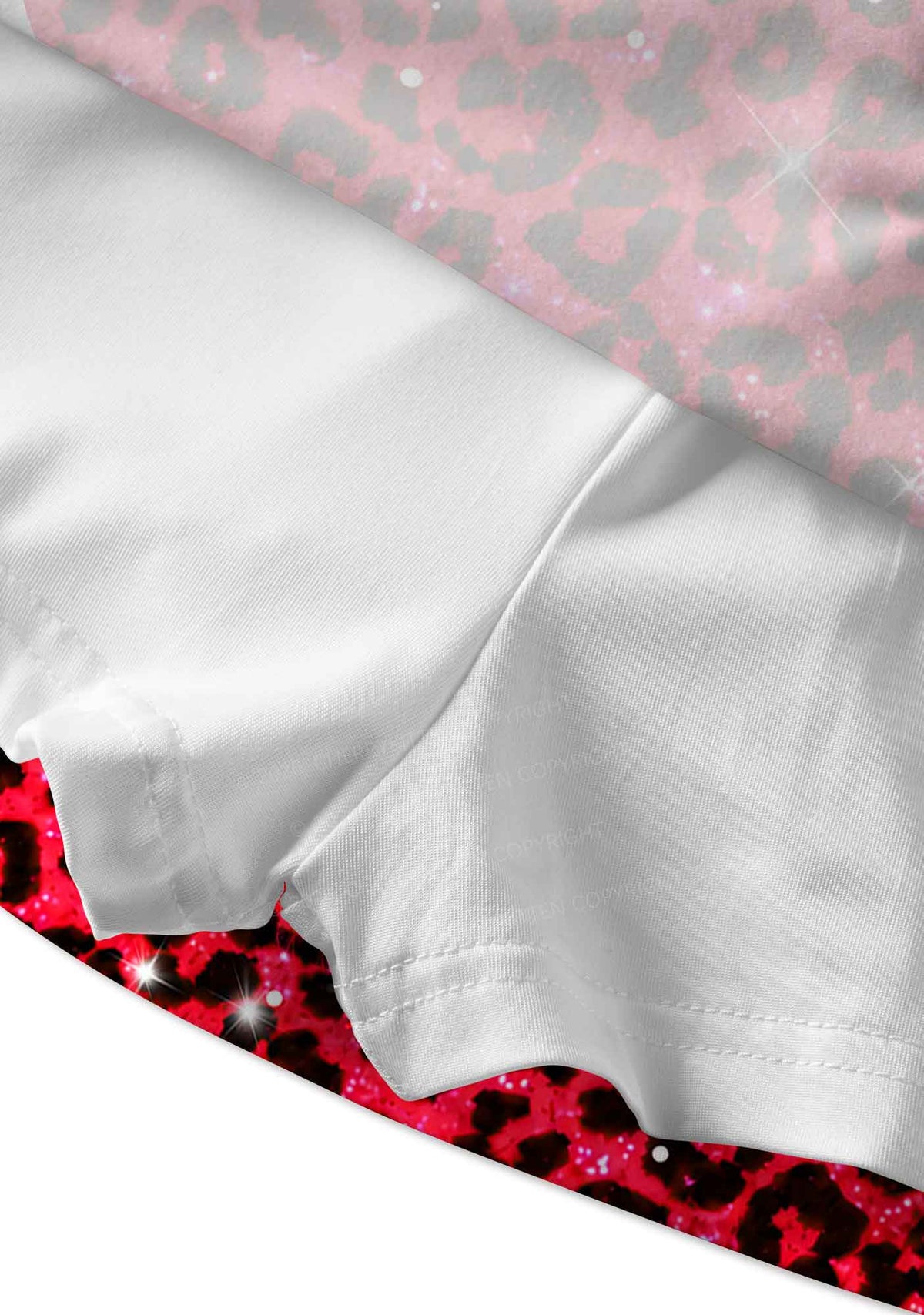 Bright Red Leopard Y2K Print Mini Skirt Cherrykitten
