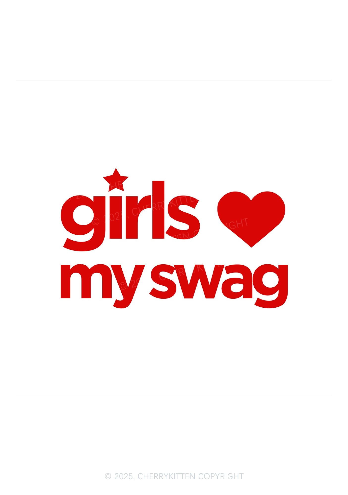 Girls Love My Swag Pride 1Pc Y2K Pin Badge Cherrykitten