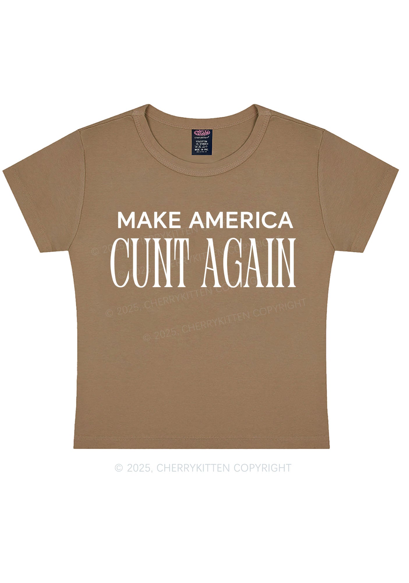 Make America Cxxt Again Y2K Baby Tee Cherrykitten