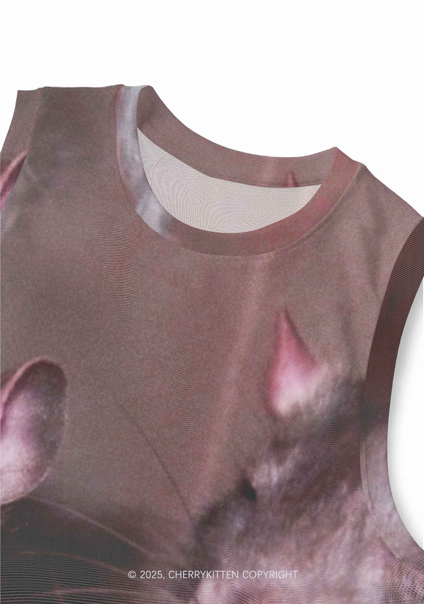 Smoking Rats Y2K Mesh Muscle Tank Cherrykitten