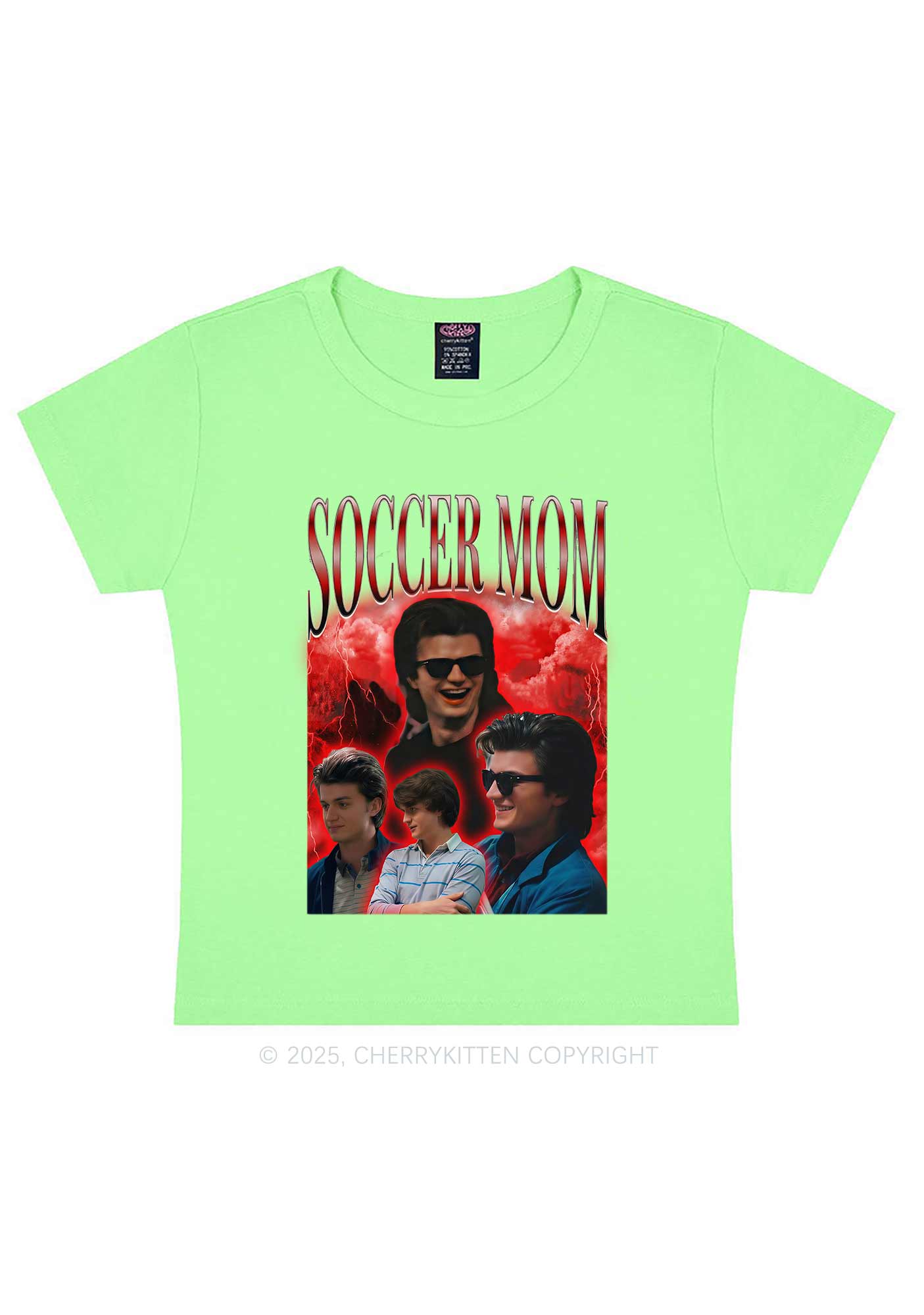 Soccer Mom Y2K Baby Tee Cherrykitten