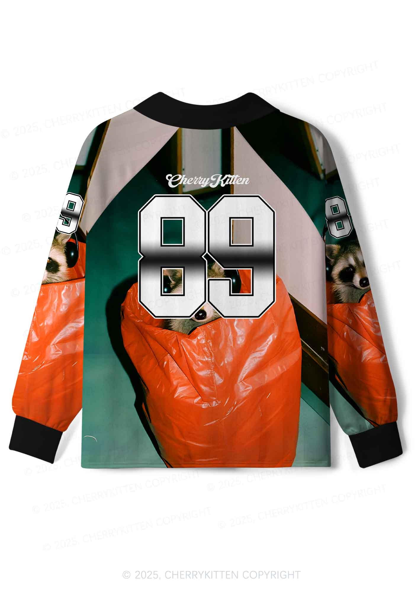 Custom Stay Trashy Y2K Sport Long Sleeve Jersey Shirts Cherrykitten