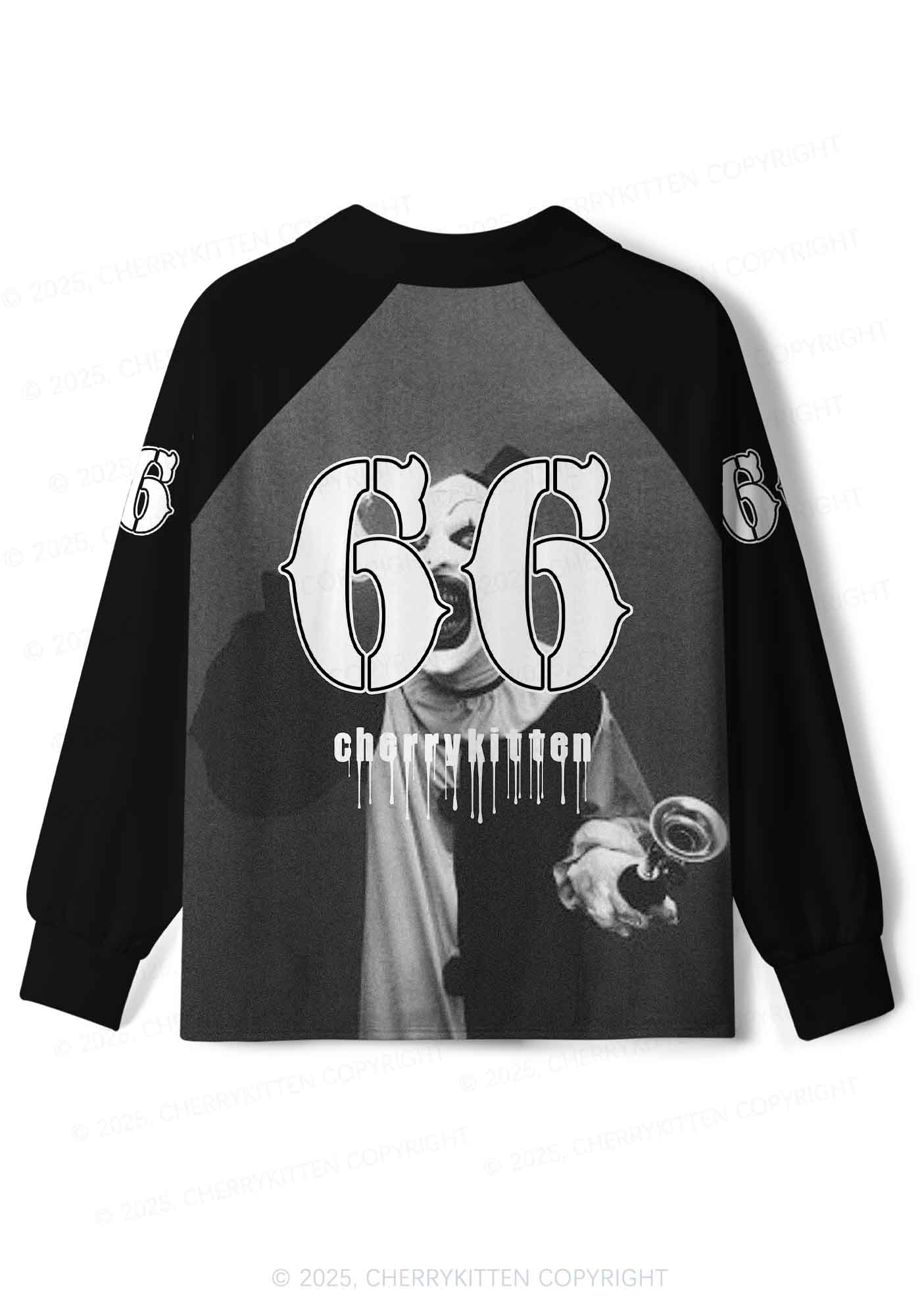 Custom Halloween Horror Clown Y2K Sport Long Sleeve Jersey Shirts Cherrykitten