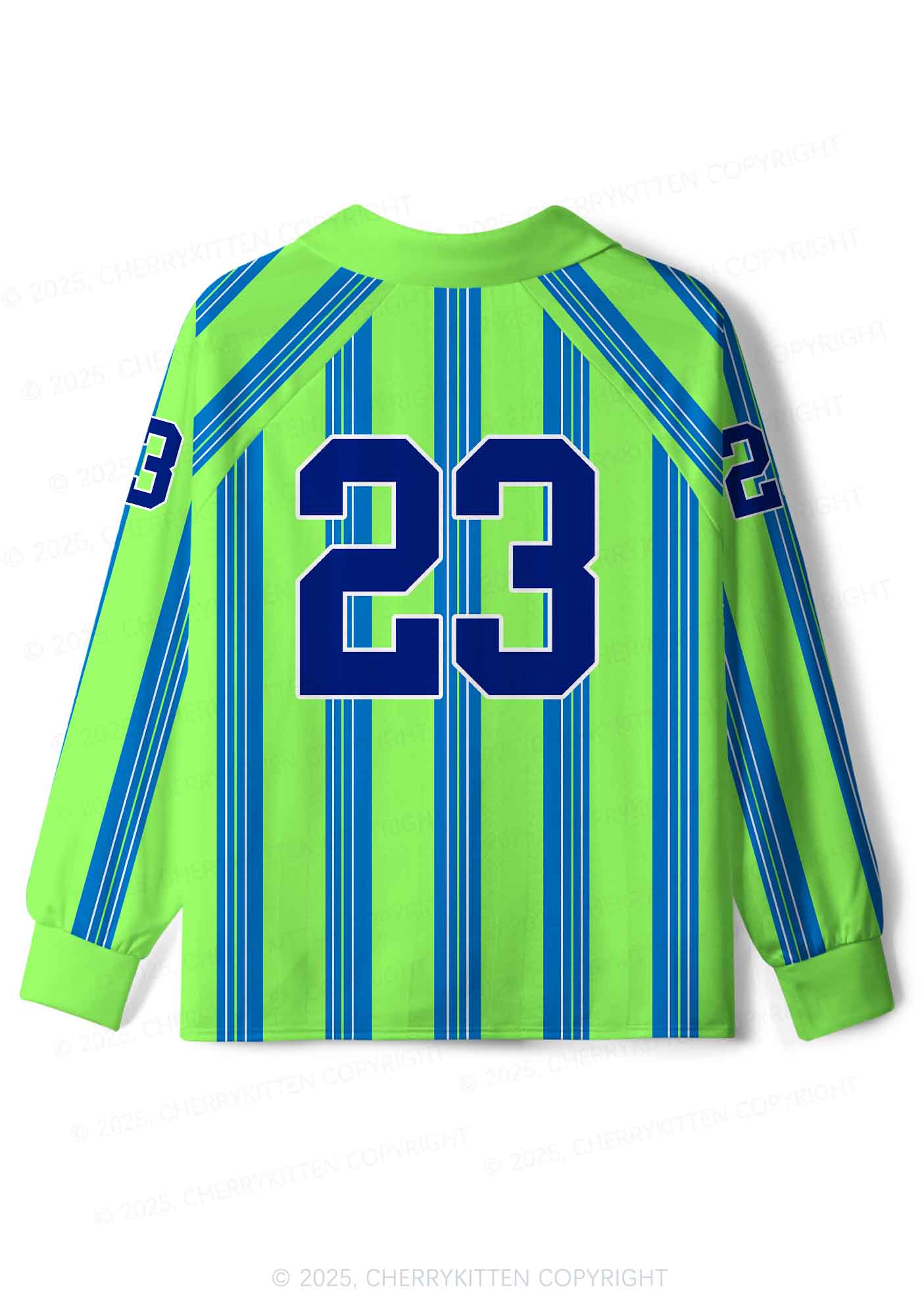 Custom Green DYKE Pride Y2K Sport Long Sleeve Jersey Shirts Cherrykitten