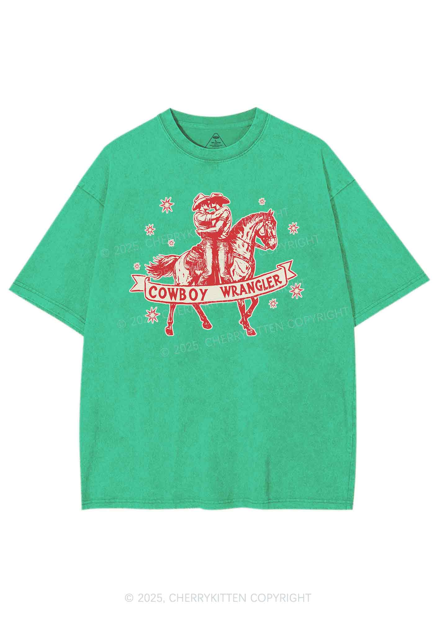 Cowboy Wrangler Pride Y2K Shirts Washed Tee Cherrykitten