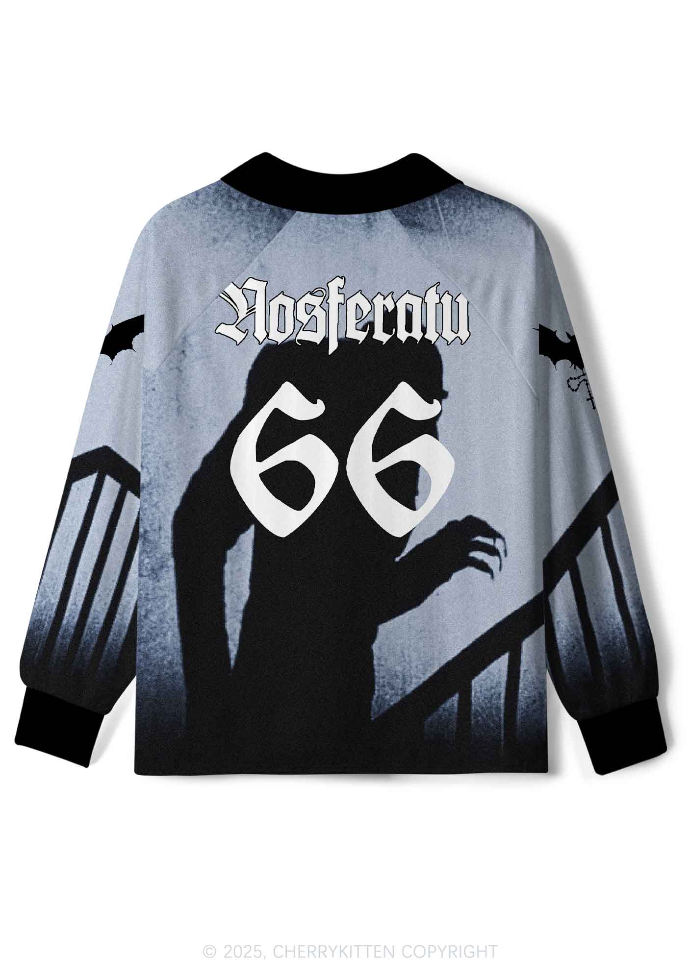 Halloween Custom Horror Shadow Y2K Long Sleeve Sport Jersey Shirts Cherrykitten