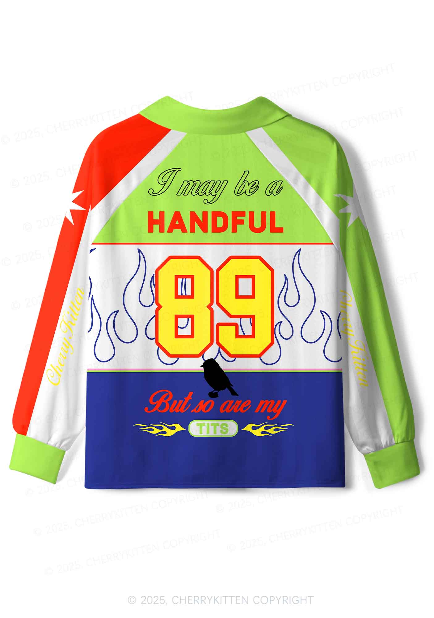 Custom Be A Handful Y2K Sport Long Sleeve Jersey Shirts Cherrykitten