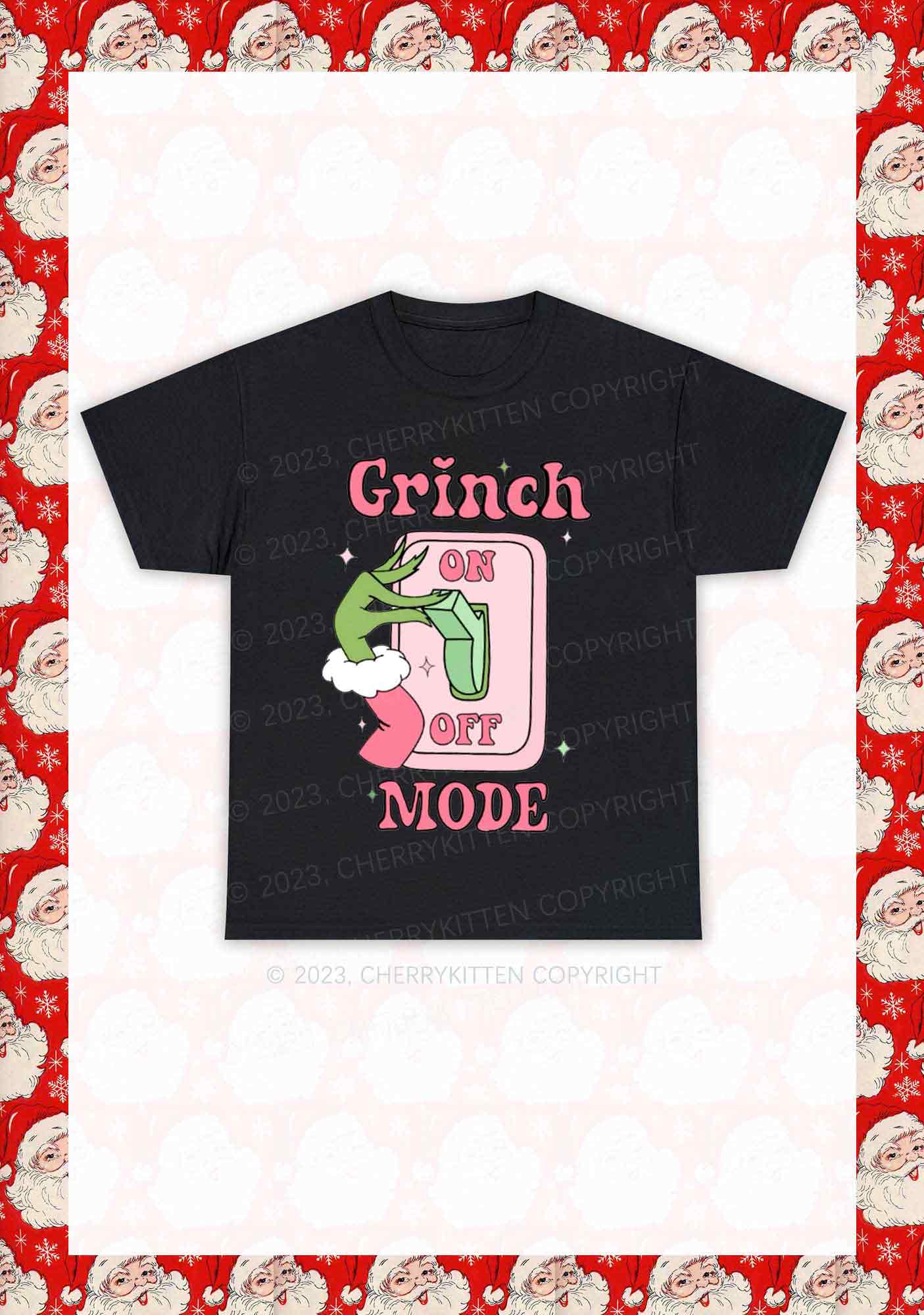 On Off Mode Christmas Y2K Chunky Shirt Cherrykitten