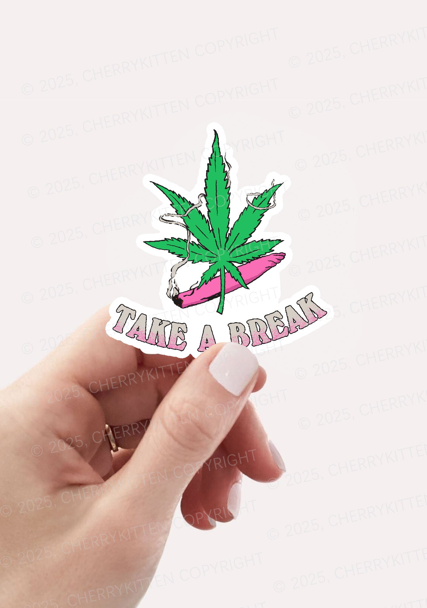 Take A Break 1Pc Y2K Sticker Cherrykitten