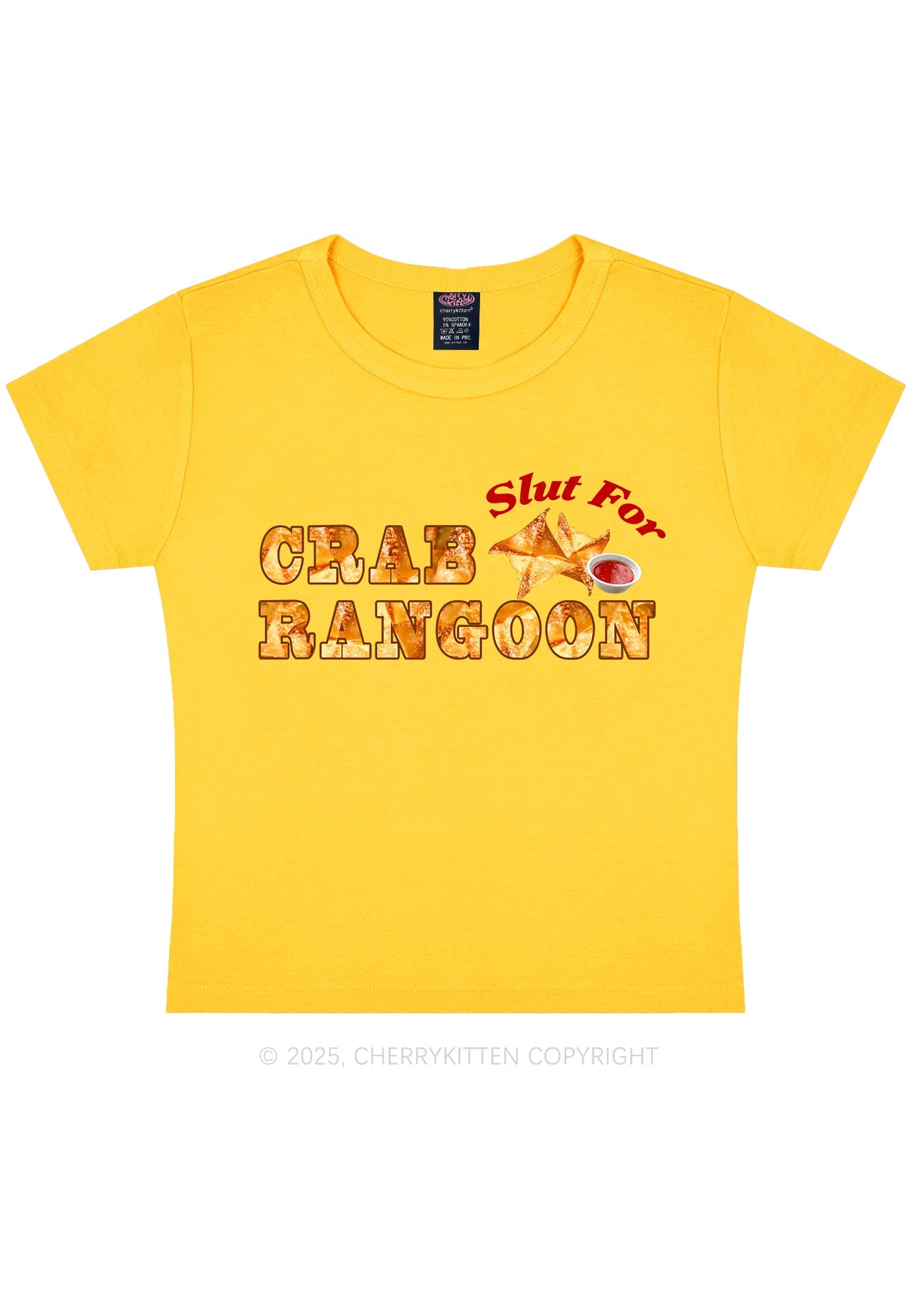 Slxt For Carb Rangoon Y2K Baby Tee Cherrykitten