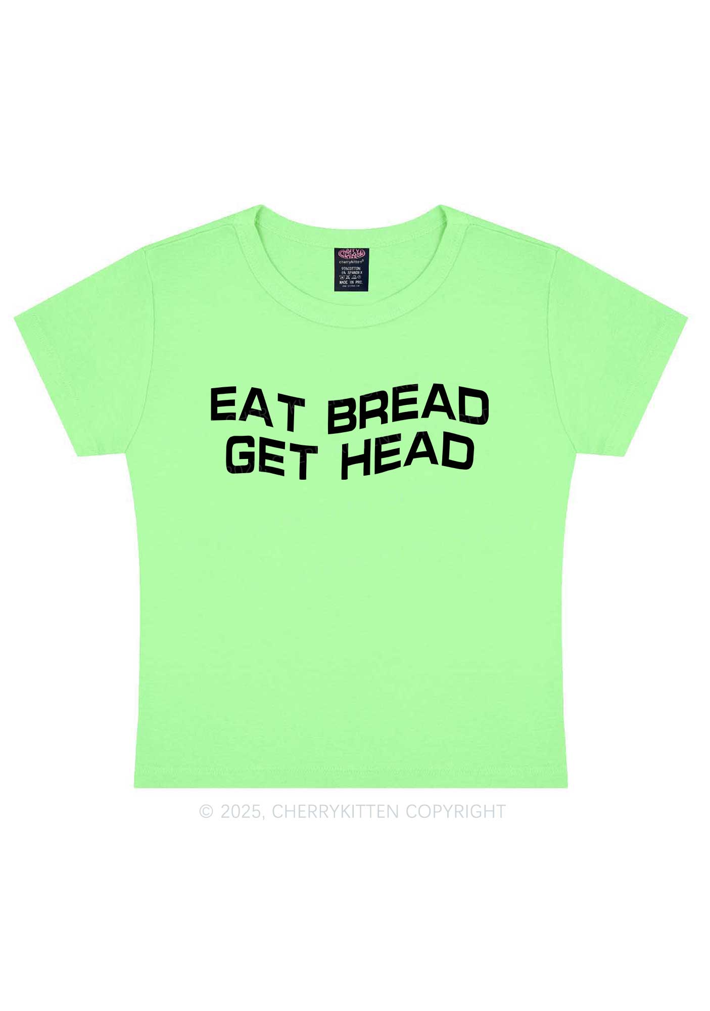 Eat Bread Get Head Y2K Baby Tee Cherrykitten