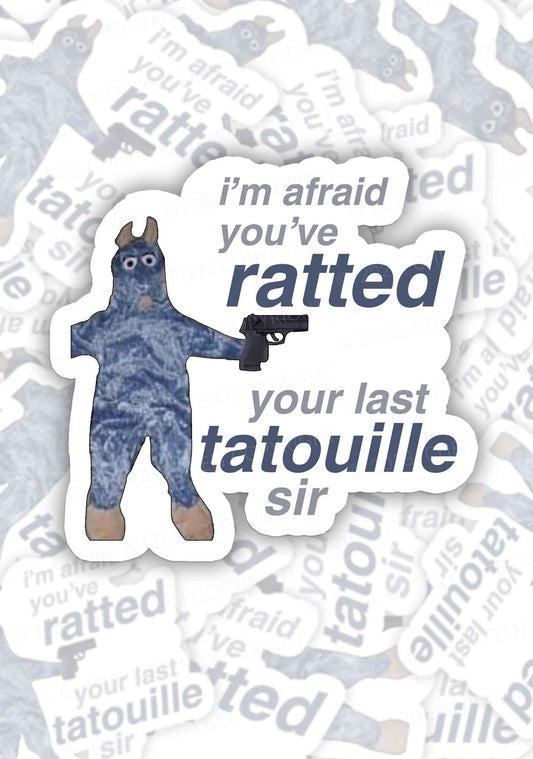 Ratted Last Tatouille 1Pc Y2K Sticker Cherrykitten
