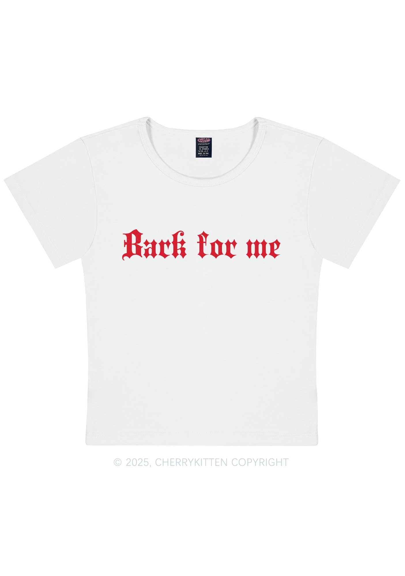 Bark For Me Y2K Baby Tee Cherrykitten