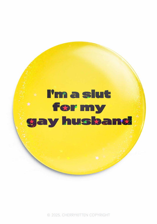 Slxt For Gay Husband Pride 1Pc Y2K Pin Badge Cherrykitten