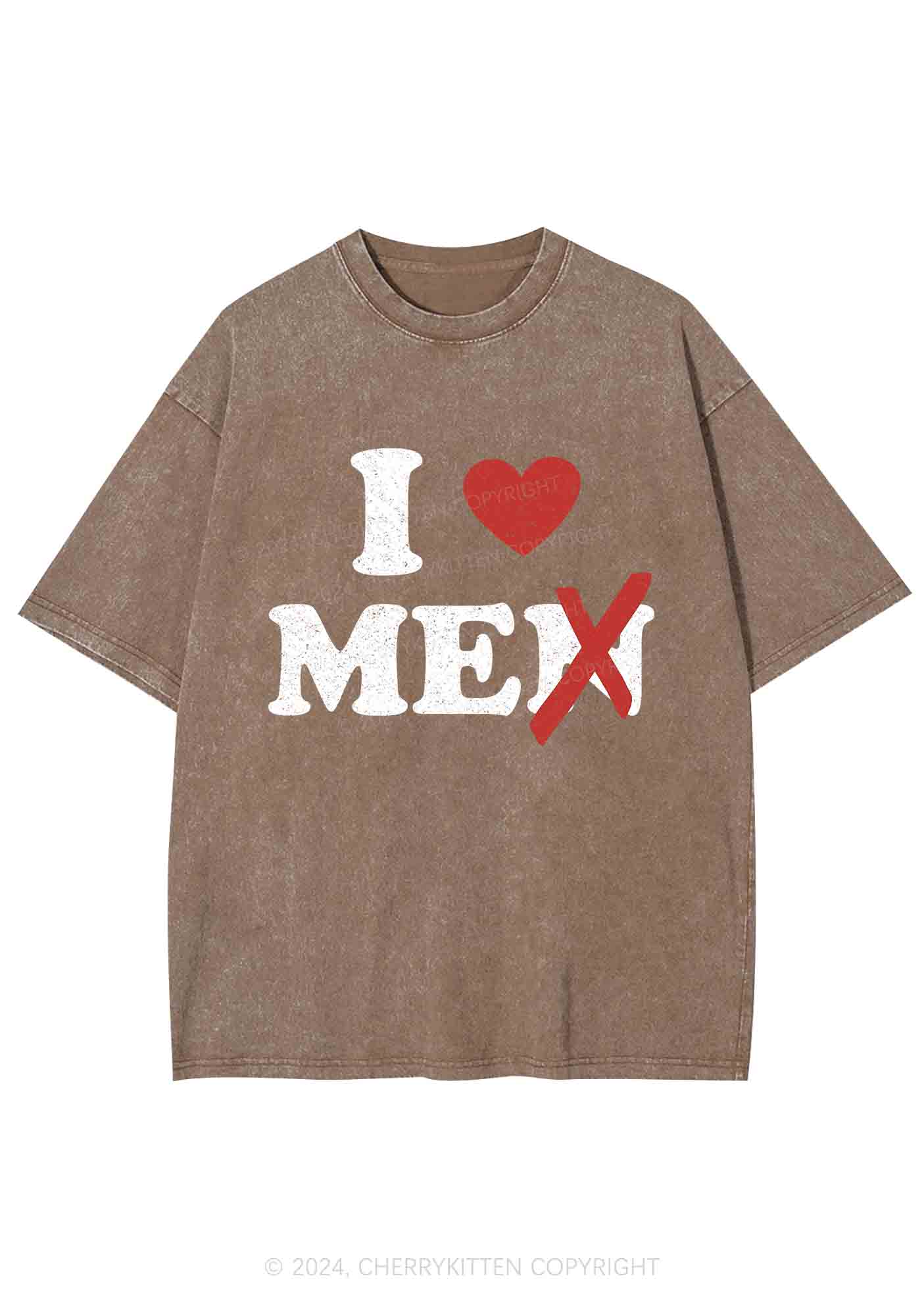 Love Me Not Men Y2K Washed Tee Cherrykitten