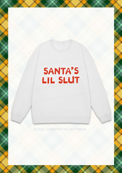 Santa's Lil Slxt Christmas Y2K Sweatshirt Cherrykitten