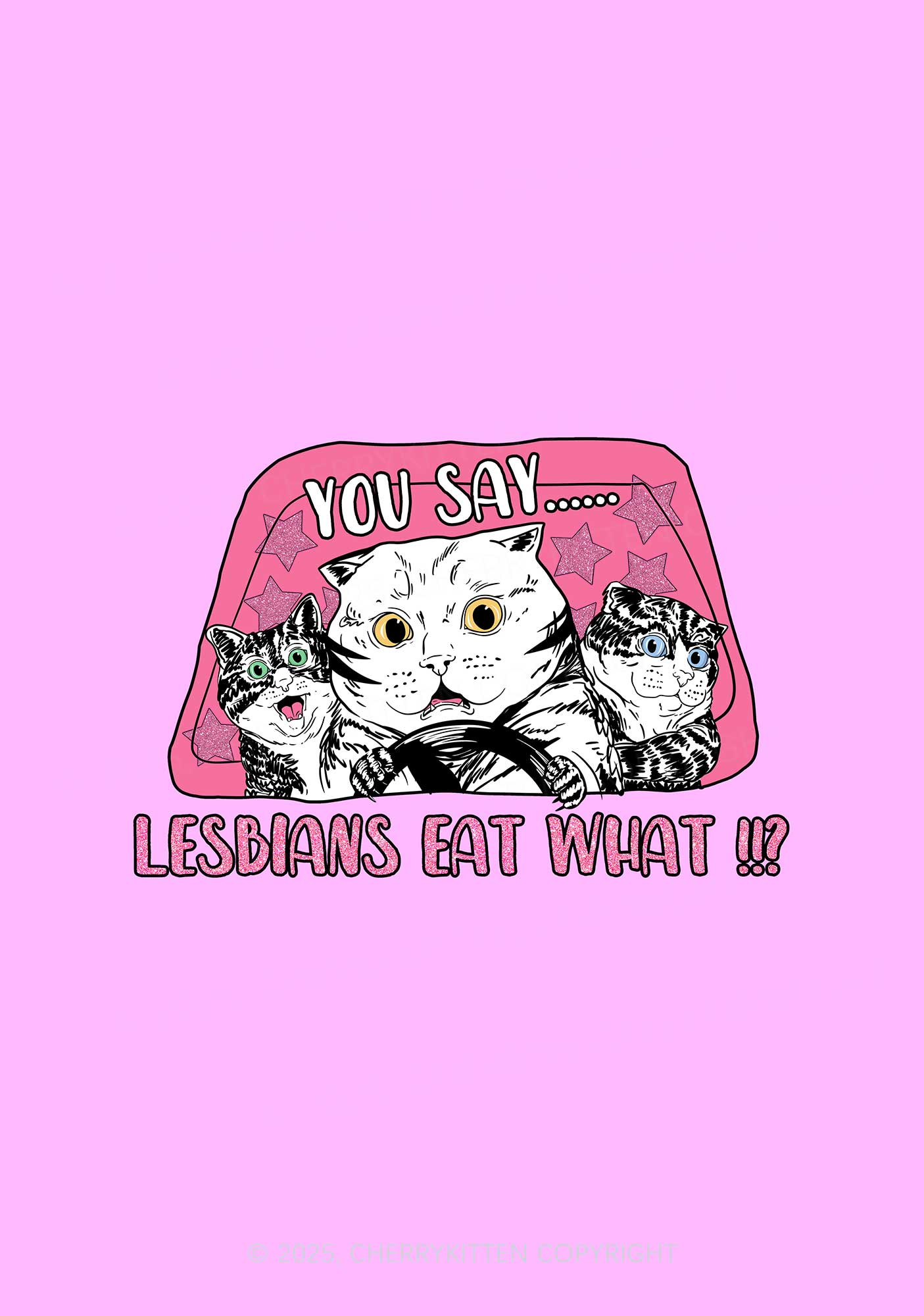You Say Lesbians Eat What Pride 1Pc Y2K Pin Badge Cherrykitten