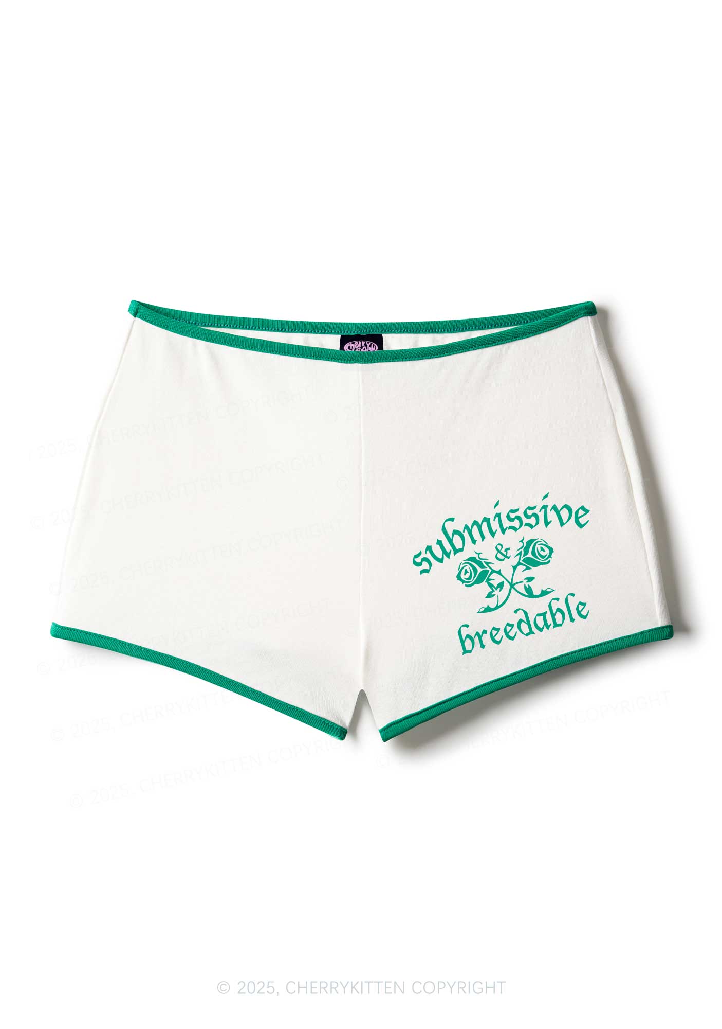 Submissive And Breedable Y2K Booty Shorts Cherrykitten