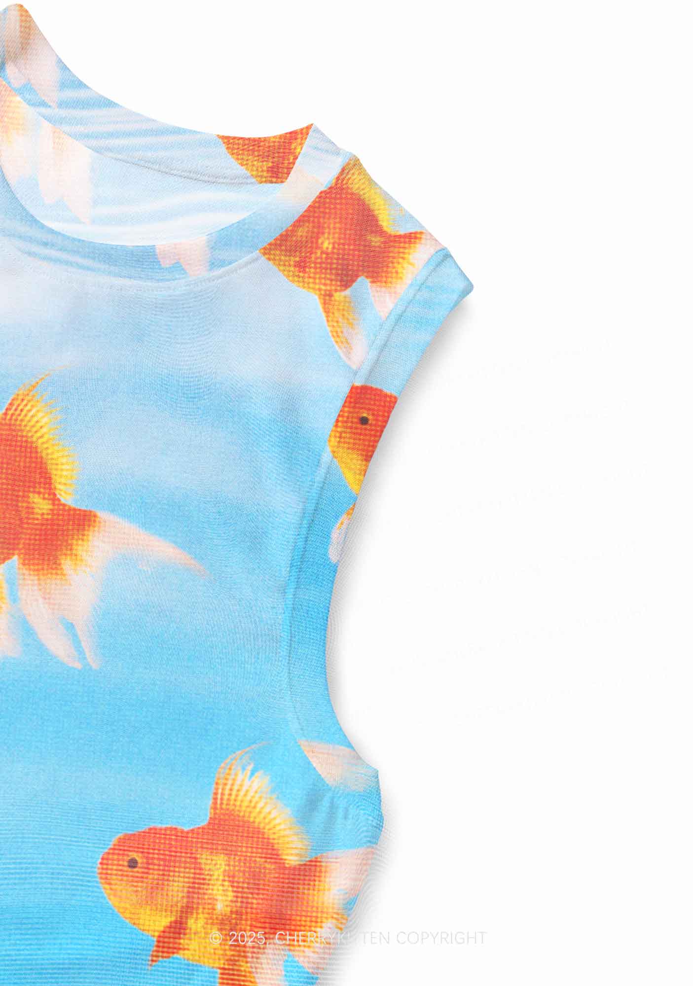 Goldfish Y2K Mesh Muscle Tank Cherrykitten